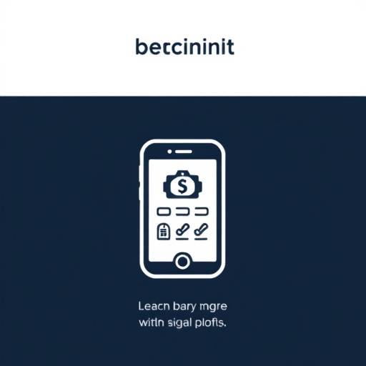 Icon of a mobile phone representing mobile banking