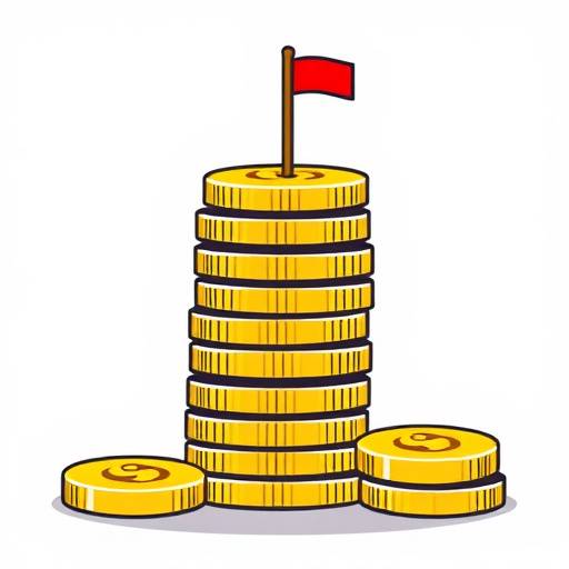 Icon of a stack of coins representing merchant services